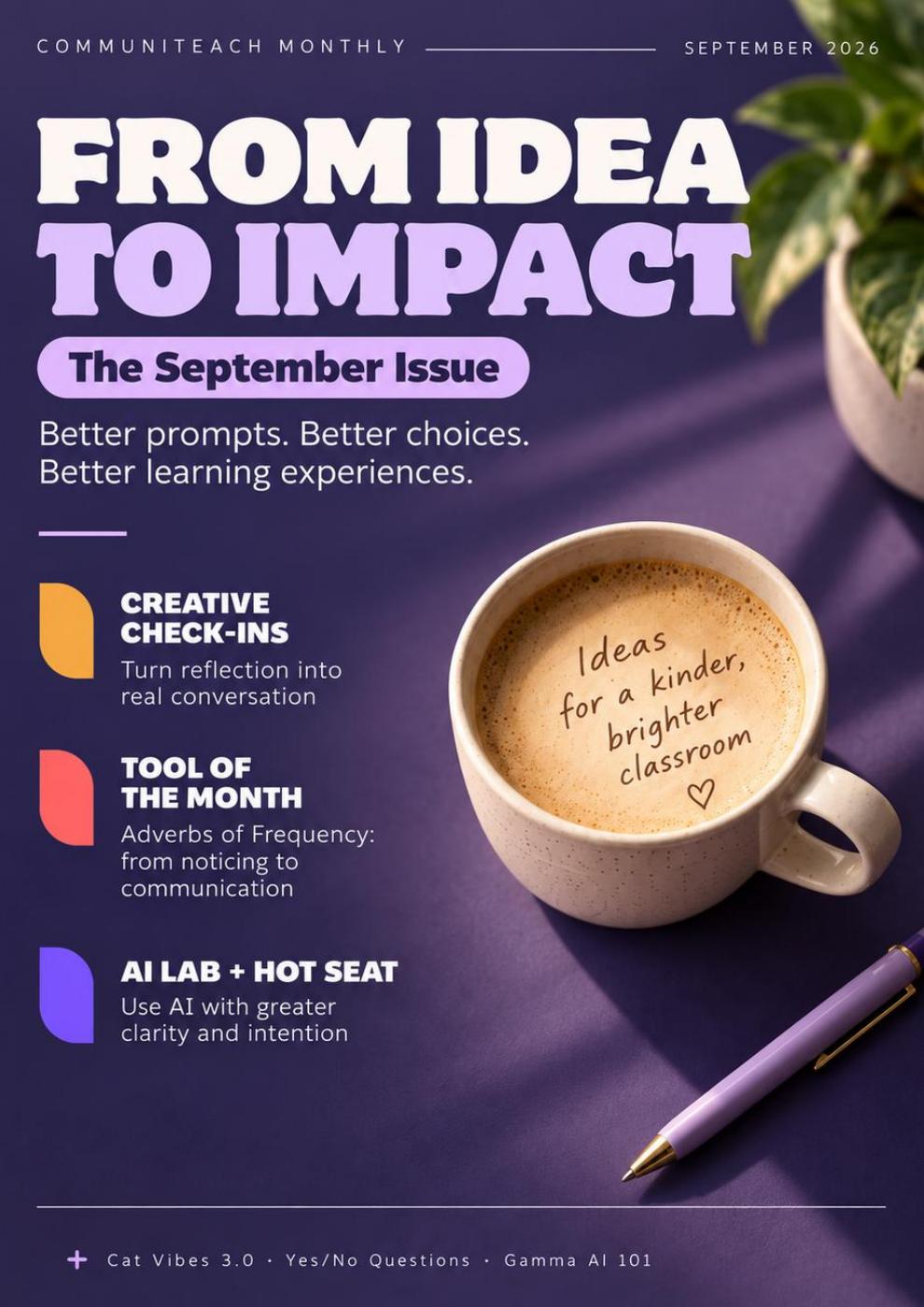 Capa da CommuniTeach Monthly de setembro de 2026